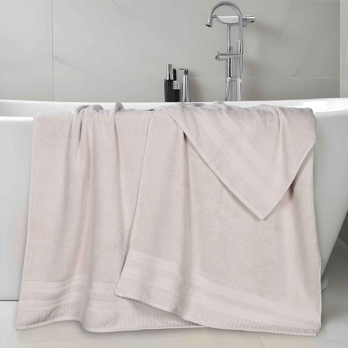 Venice Zero Twist Cotton Medium Weight Absorbent Bath Sheets, Set of 2