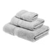 Egyptian Cotton Pile Plush Heavyweight Absorbent 3 Piece Towel Set - Silver