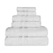 Cotton Ultra Soft 6 Piece Solid Towel Set - Silver