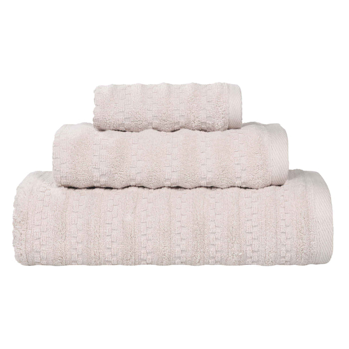 Zuma Zero Twist Cotton Medium Weight Soft Absorbent 3 Piece Towel Set