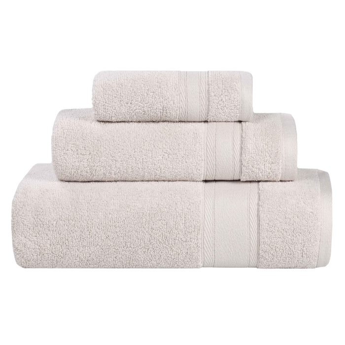 Belmont Zero Twist Cotton Medium Weight Absorbent 3 Piece Towel Set