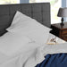 Organic Cotton 300 Thread Count Percale Extra Deep Pocket Bed Sheet Set - Silver