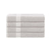 Franklin Cotton Eco Friendly 4 Piece Bath Towel Set - Silver