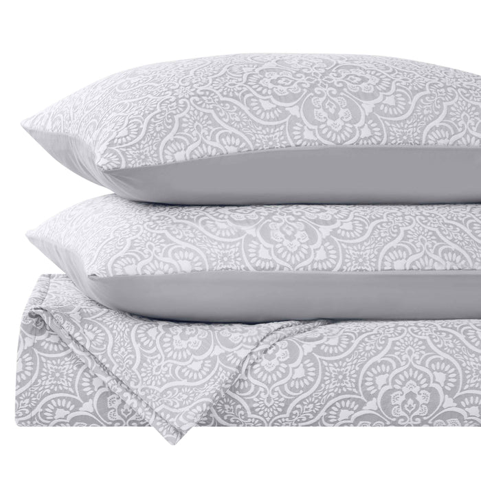 Enzy Medium Weight Floral Matelasse Bedspread and Sham Set