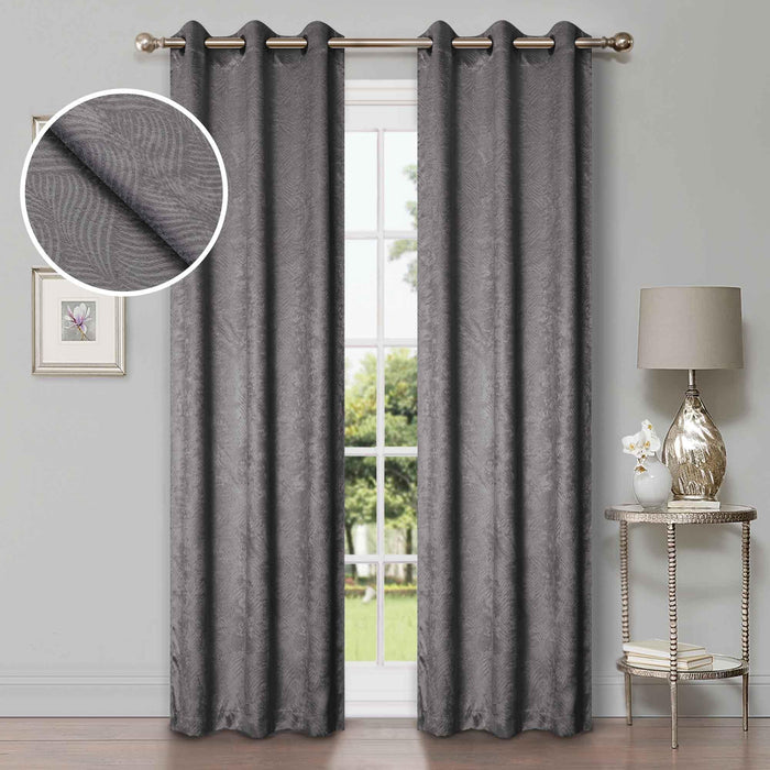 Waverly Modern Washable Room Darkening Blackout Curtain Panel Set