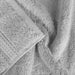 Egyptian Cotton Pile Plush Heavyweight Absorbent 9 Piece Towel Set -Silver