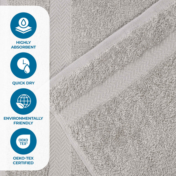 Franklin Cotton Eco Friendly 4 Piece Bath Towel Set