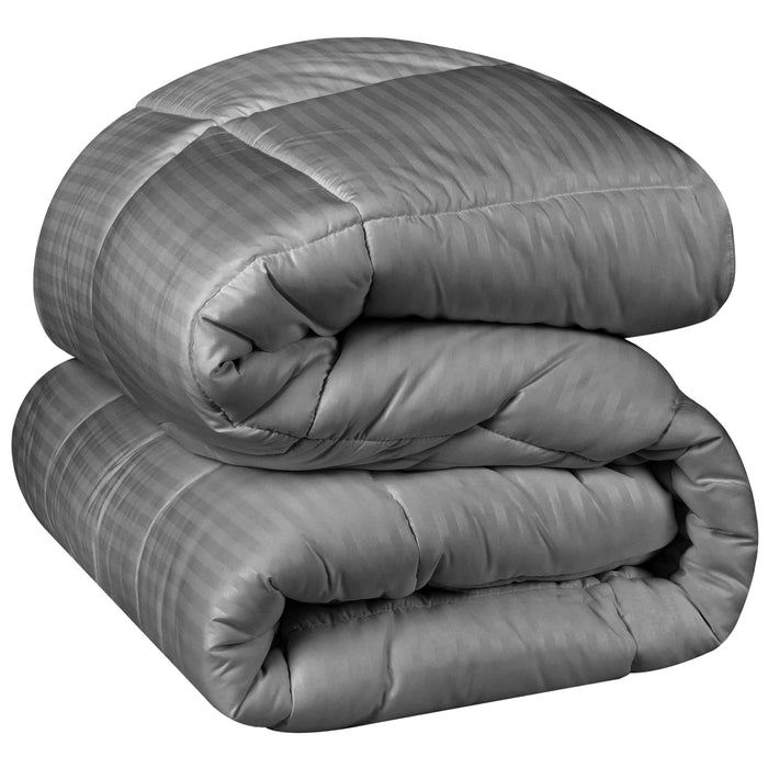 Reversible Striped Down Alternative Comforter