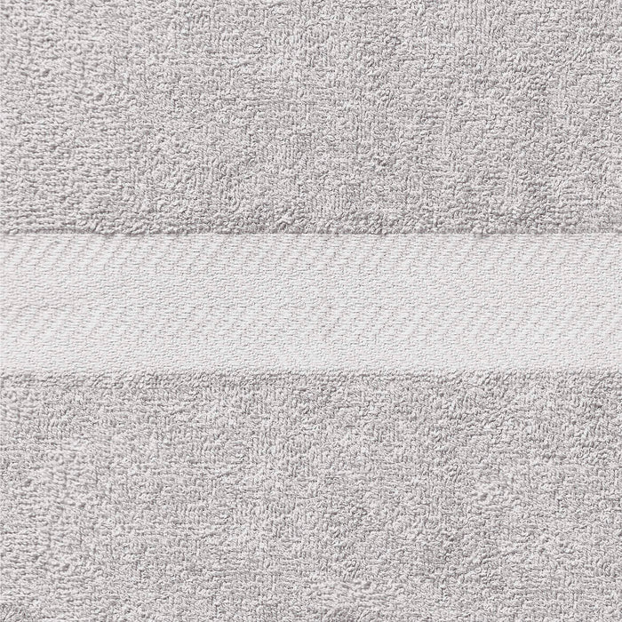 Franklin Cotton Eco Friendly 24 Piece Face Towel Set - Silver