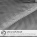 Reversible Striped Down Alternative Comforter - Silver