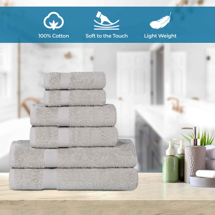 Frankly Eco Friendly Cotton 6 Piece Towel Set