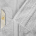 Egyptian Cotton Pile Plush Heavyweight Absorbent 9 Piece Towel Set -Silver