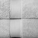 Egyptian Cotton Pile Plush Heavyweight Absorbent 8 Piece Towel Set - Silver