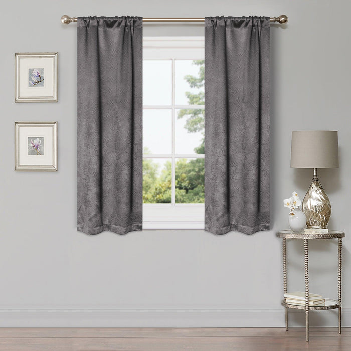 Waverly Modern Washable Room Darkening Blackout Curtain Panel Set