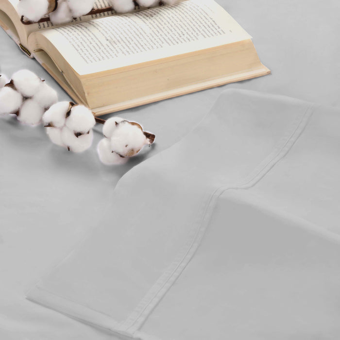 Organic Cotton 300 Thread Count Percale Deep Pocket Bed Sheet Set