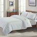 Gina Organic Cotton 300 Thread Count Percale 3-Piece Duvet Cover Set - Silver