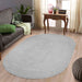 Classic Braided Area Rug Indoor Outdoor Rugs Oval - Slate