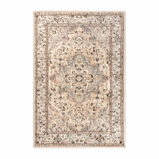 Nysa Floral Geometric Diamond Indoor Area Rug - Slate