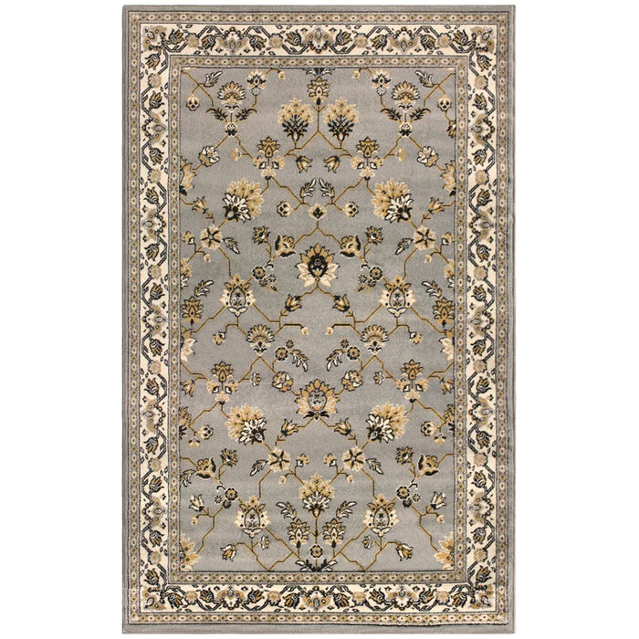 Kingfield Traditional Floral Indoor Area Rug Or Runner Rug - Slate