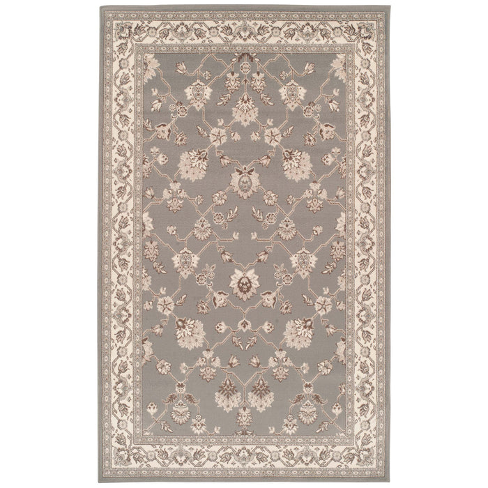 Kingfield Traditional Floral Indoor Area Rug Or Runner Rug - Slate