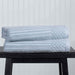 Cotton Ribbed Textured Super Absorbent 2 Piece Bath Towel Set - SlateBlue