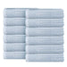 Soho Ribbed Textured Cotton Ultra-Absorbent Face Towel (Set of 12) - SlateBlue