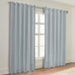 Solid Machine Washable Room Darkening Blackout Curtains, Set of 2 - SlateBlue