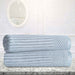 Cotton Ribbed Textured Super Absorbent 2 Piece Bath Sheet Towel Set - SlateBlue