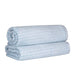 Cotton Ribbed Textured Super Absorbent 2 Piece Bath Sheet Towel Set - SlateBlue