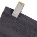 Smart Dry Zero Twist Cotton 4 Piece Bath Towel Set - Gray