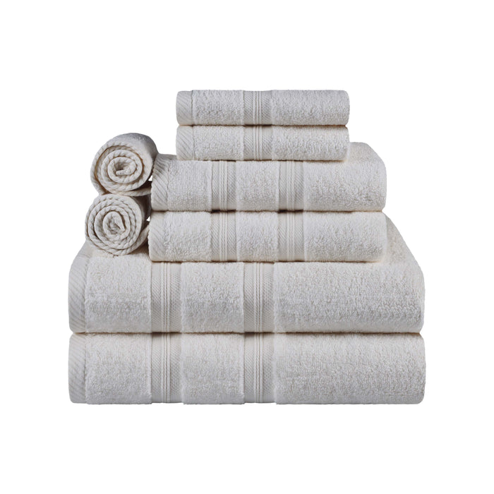 Smart Dry Zero Twist Cotton 8-Piece Assorted Towel Set