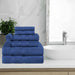 Smart Dry Zero Twist Cotton 8-Piece Assorted Towel Set - Navy Blue