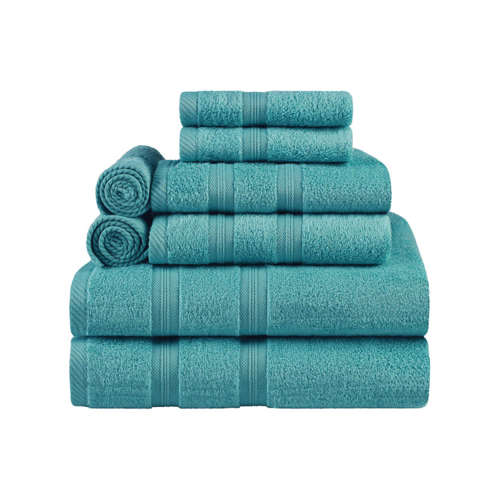 Smart Dry Zero Twist Cotton 8-Piece Assorted Towel Set