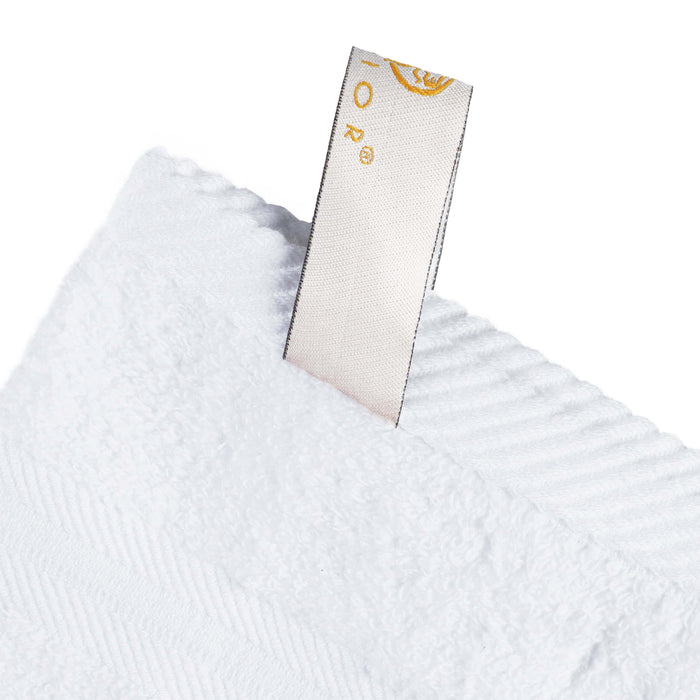 Smart Dry Zero Twist Cotton 6-Piece Assorted Towel Set - White