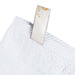 Smart Dry Zero Twist Cotton 4 Piece Bath Towel Set - White