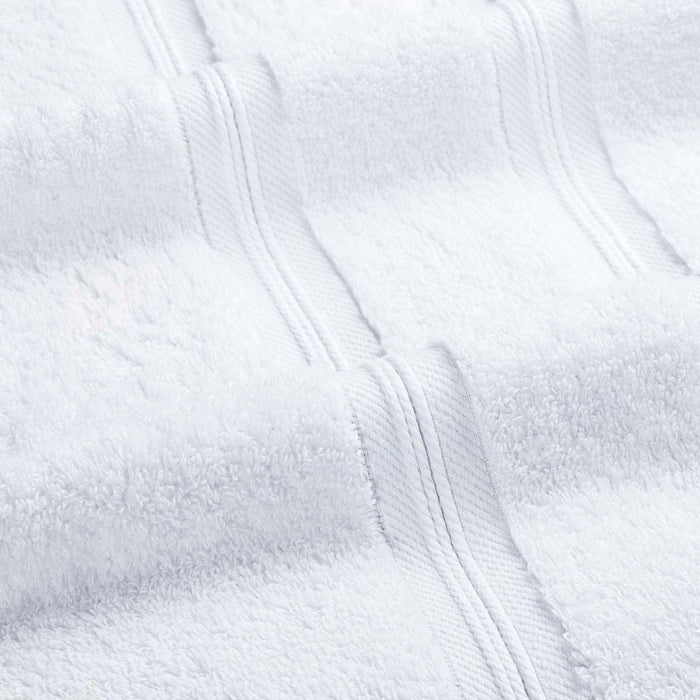 Smart Dry Zero Twist Cotton 6 Piece Hand Towel Set - White