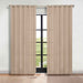 Solid Machine Washable Room Darkening Blackout Curtains, Set of 2 - SmokedAsh