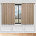 Solid Machine Washable Room Darkening Blackout Curtains, Set of 2 - SmokedAsh