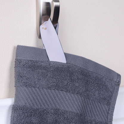 Kendell Egyptian Cotton 4 Piece Bath Towel Set with Dobby Border - Blue Nile Mills