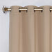 Solid Machine Washable Room Darkening Blackout Curtains, Set of 2 - SmokeyAsh