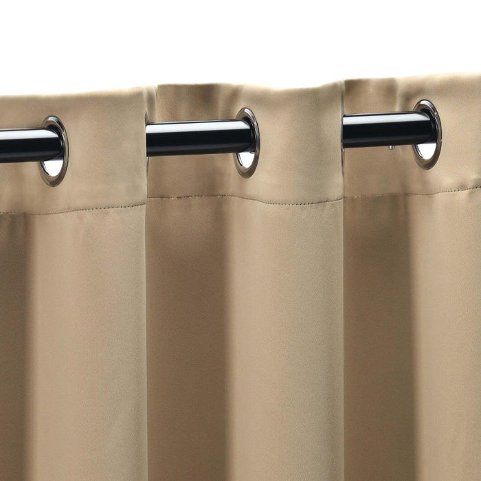 Solid Classic Modern Grommet Blackout Curtain Set