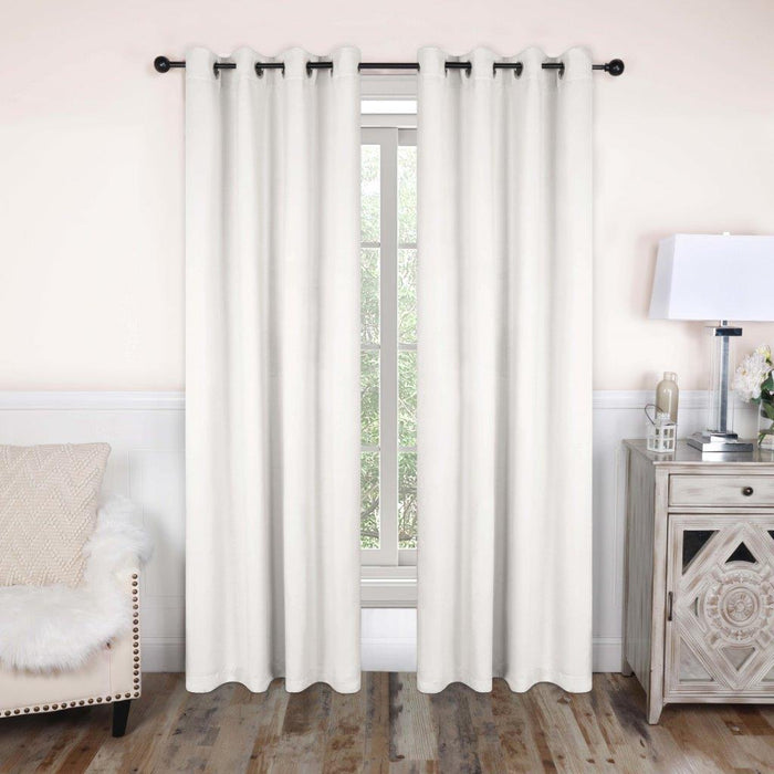 Solid Classic Modern Grommet Blackout Curtain Set