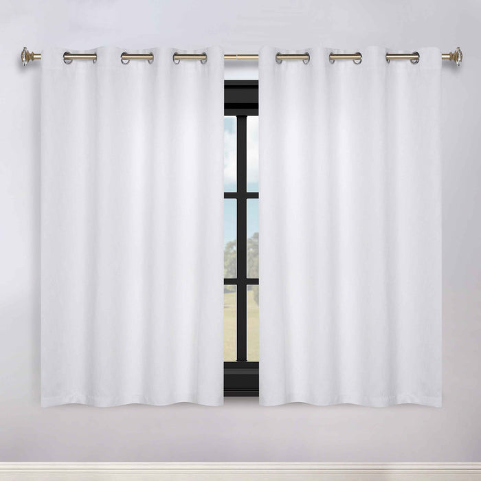 Zuri Textured Washable Room Darkening Blackout Curtain Panel Set