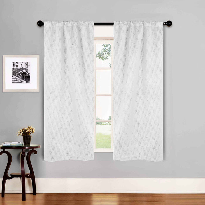 Zuri Textured Washable Room Darkening Blackout Curtain Panel Set