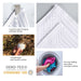 Ribbed Textured Cotton Medium Weight 12 Piece Towel Set - White