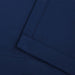 Solid Classic Modern Rod Pocket Blackout Curtain Set - Navy Blue
