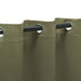 Solid Classic Modern Grommet Blackout Curtain Set - Olive Green