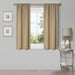 Solid Classic Modern Rod Pocket Blackout Curtain Set - Smoked Ash