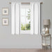 Solid Classic Modern Rod Pocket Blackout Curtain Set - Snow White