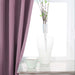 Solid Classic Modern Grommet Blackout Curtain Set - Wisteria